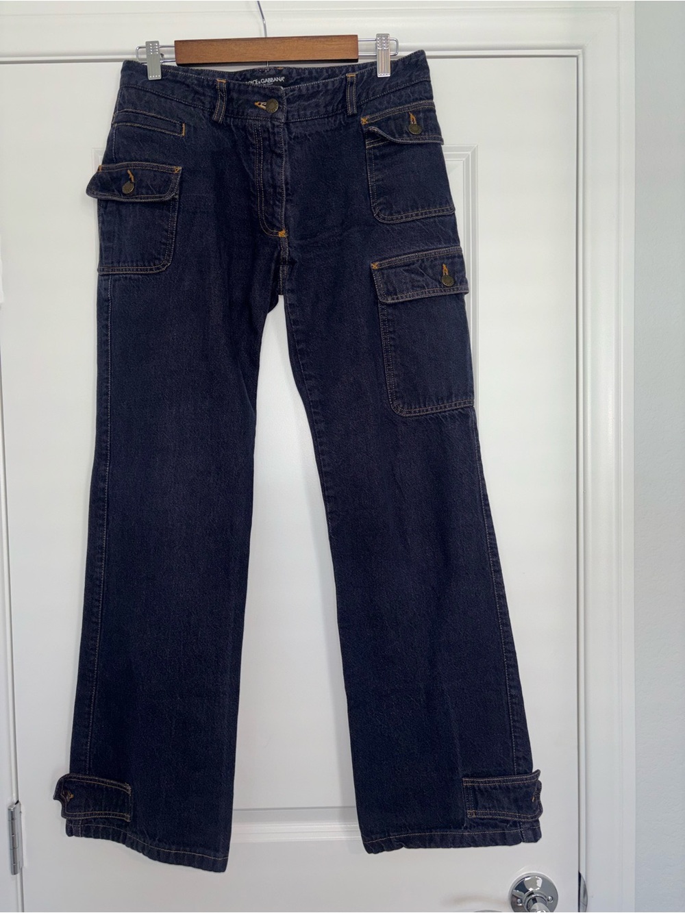Vintage Dolce & Gabbana Archival Y2K Cargo Utility Mainline DP10 D6AH Jeans